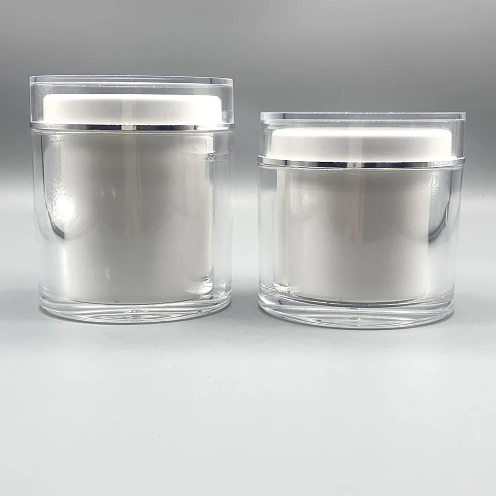 Double Deck Plastic Liquid Bottle High-grade Acrylic Separate Package Capsule Health Care Products Capsules Bottle