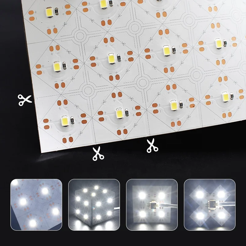 Bendable led board panel 242leds 22.3*22.3mm cutting flex led sheet CRI 80 90 95  for stage back light box Marble Table