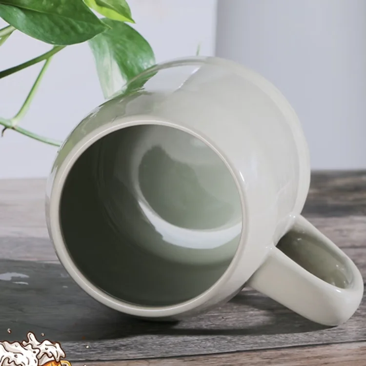 Oktoberfest Custom Ceramic Sublimation Beer mug with Handle Promotional German stein Plain 500ml 1000ml 300ml 10oz 16oz 24oz 26