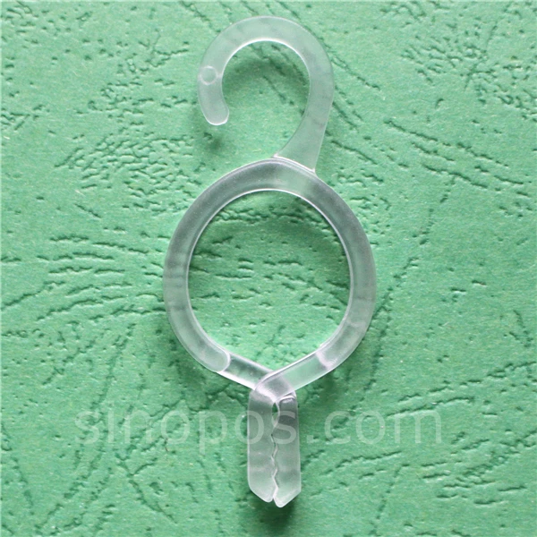 100pack Plastic Clear Scarf Hanger, fabric swatch display clip grid wall hat rug socks gloves photo twist loop ring snap hooks