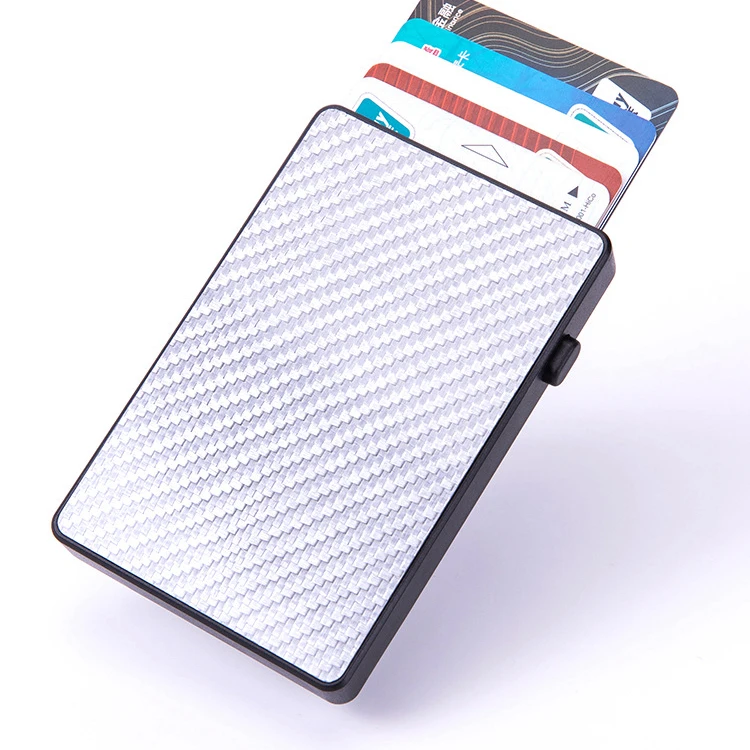  Luxury Vegan Carbon Fiber Wallet Ultra Slim Minimalist Bifoldcustom Rfid Blocking Money
