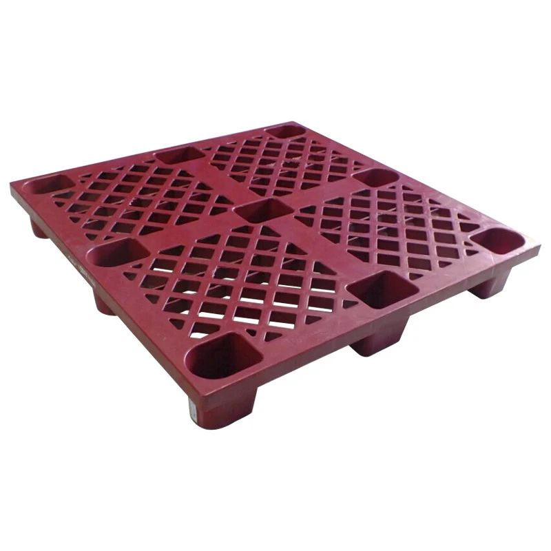 Heavy Duty Flour Stackable Use Single Face Grid Top Plastic Pallet Manufacturer With Nine Block Feet