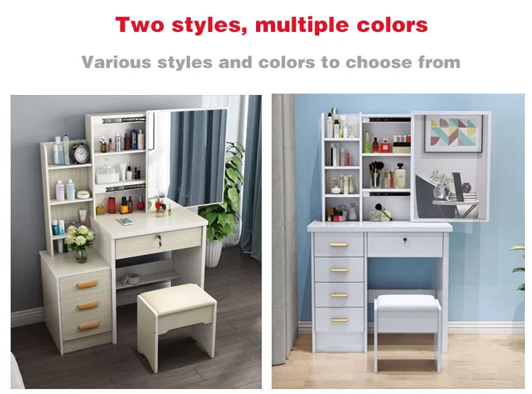 Modern simple cheap Nordic dressing mirror table small bedroom furniture dressing table mini dressing table desk