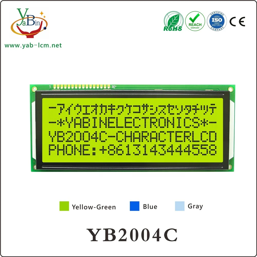 Hot Sale Top Quality big size big character 4X20  20X4 Character Lcd Display Module