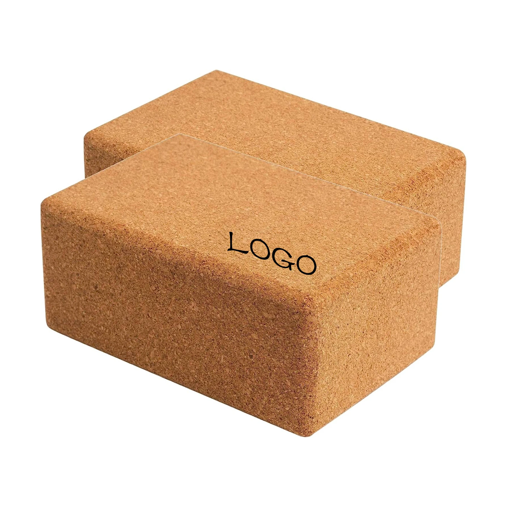 customized Natural Yoga Blocks Anti Tilt  Women Men Odor Resistant Moisture Proof Perfect Yoga Blocks 4 inch Equipment