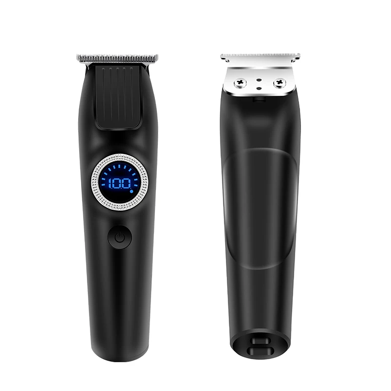 Новый профессиональный набор для стрижки волос, беспроводные парикмахерские машинки для стрижки волос, электрический триммер для бороды для мужчин с ЖК-экраном, 4 направляющими, OEM