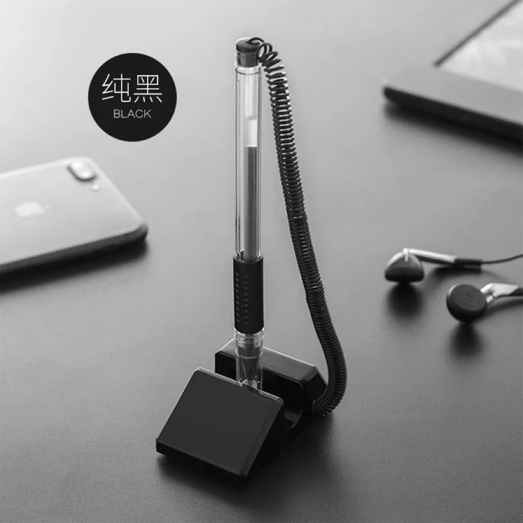 Customized logo fixed signature pen bank counter pen desktop paste neutral pen