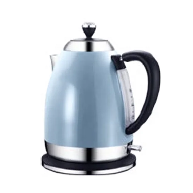 EVERGREEN 1.7L Home Appliances Cordless Electric Kettle with Rotational Base,Tea Water Kettle with washable scale filter,Blue