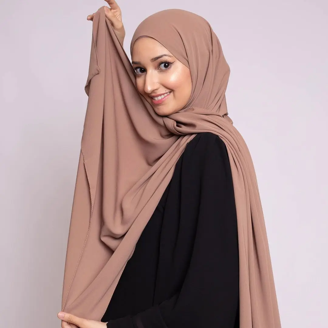 Premium medina silk hijab soie de  medine turkish muslim hijabs stretch shawls tudung scarf for women