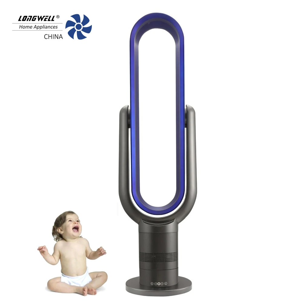 Bladeless Fan Portable Mini Personal Air Cooler Table Noiseless Desktop Misting Fan for Home Bedroom Baby-Room Office Outdoor