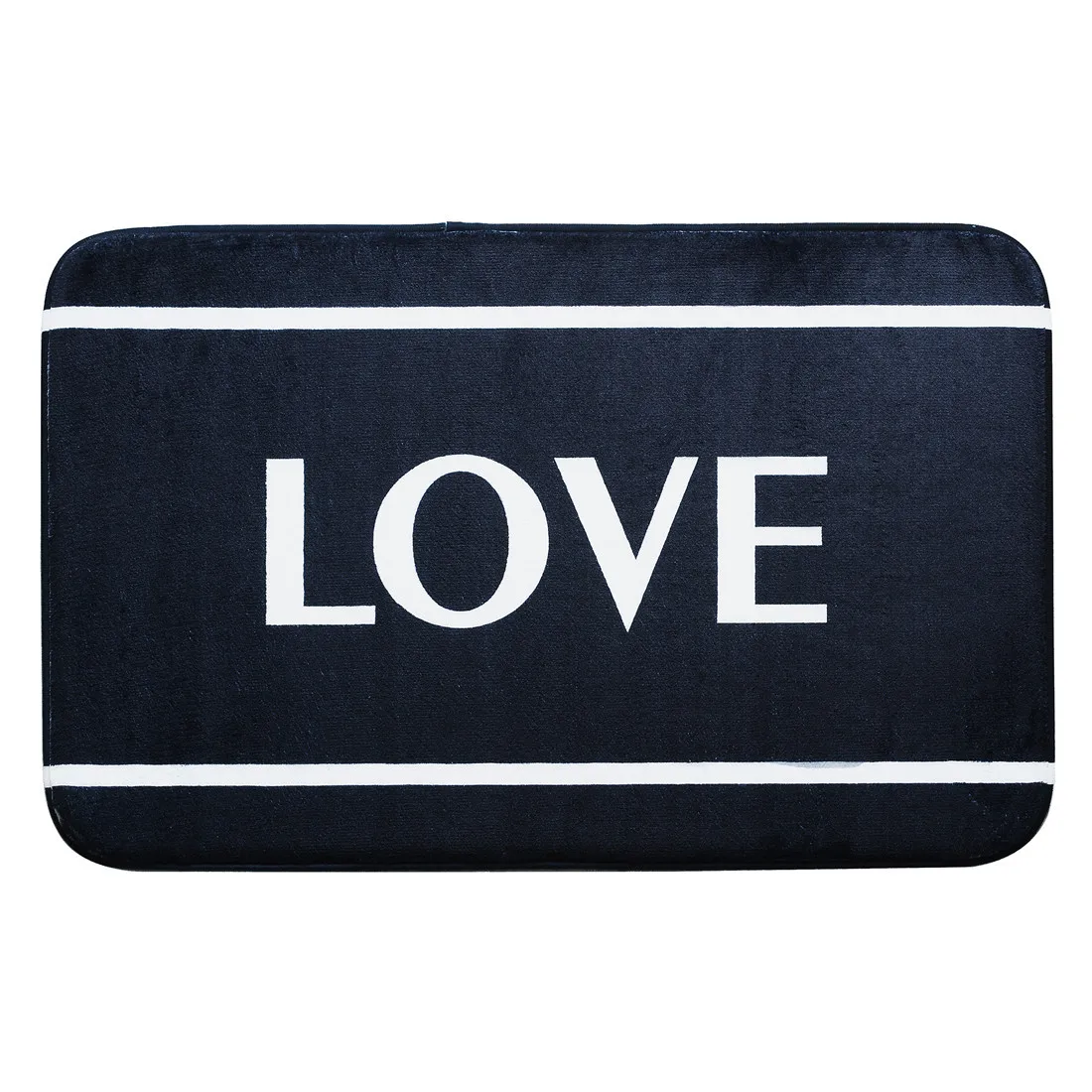Современный европейский ковер для ванной комнаты с принтом LOVE, нескользящий ковер для гостиной, впитывающий ковер для ванной
