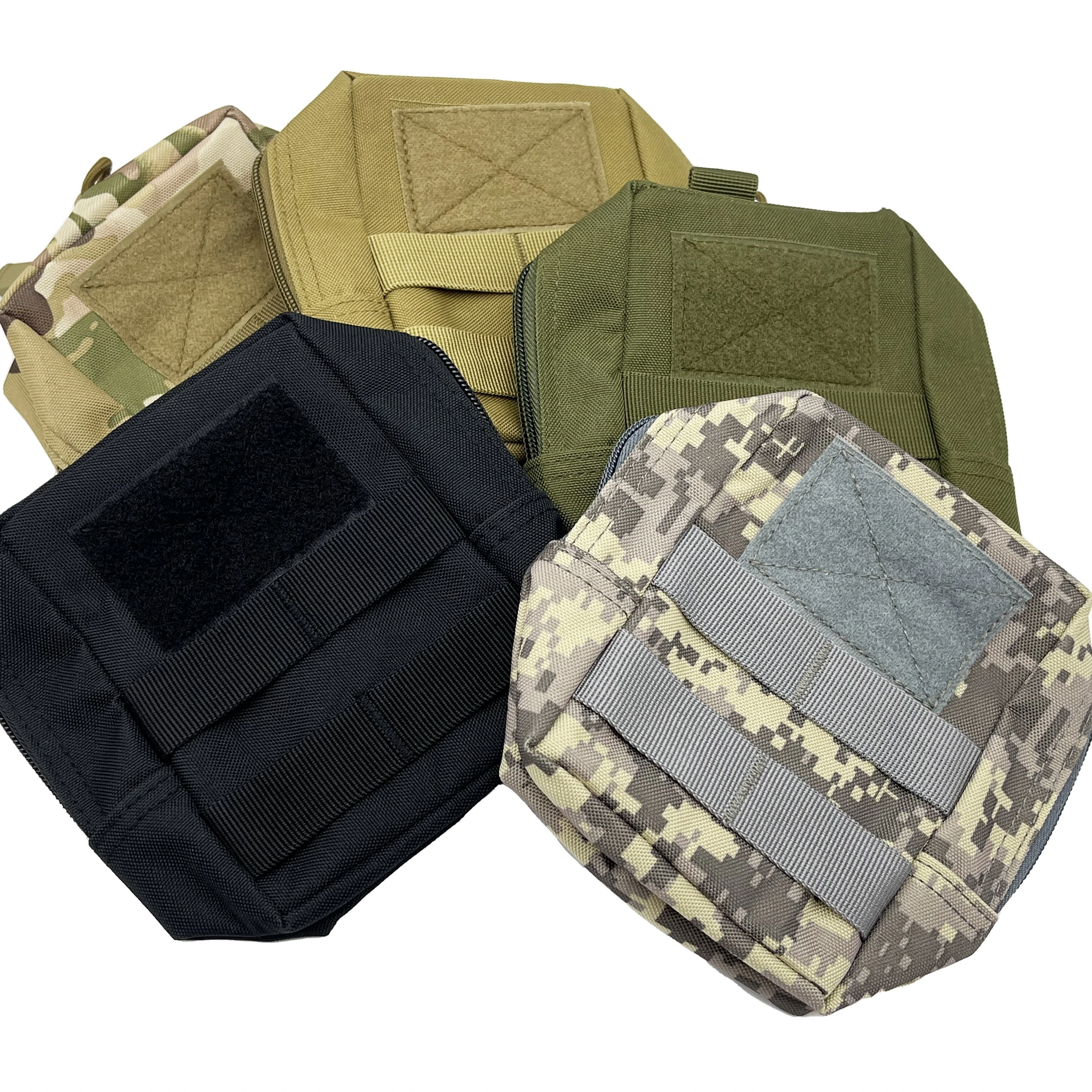 Tactical Molle EDC Pouch 600D/ 1000D Nylon Belt Waist Bag Gear for Outdoor Camping Hiking Organizer Cellphone Holster