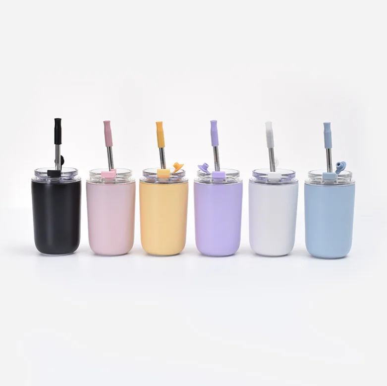 10 oz Kids Cup Bpa-free Spill Proof Stainless Steel  Vacuum Insulated Tumbler For Toddlers Smoothie Drinking Cup Baby Sippy Cup