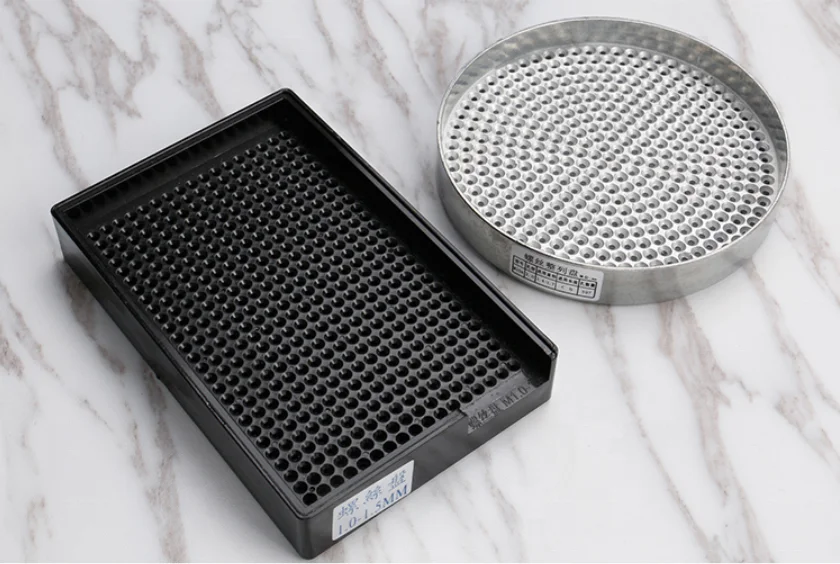 Zinc alloy ESD Round Screw Storage Bin Box Screw Tray