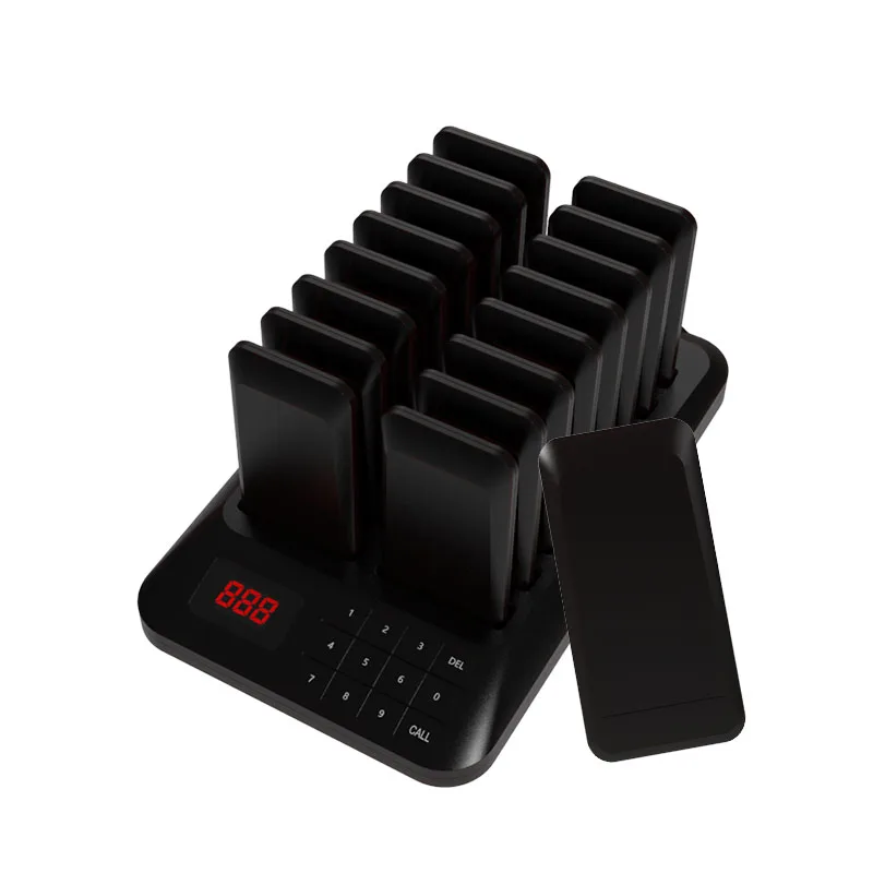 10 Years China Supply 433MHz with 16 Pagers Custom Waterproof Wireless Restaurant guest pager system