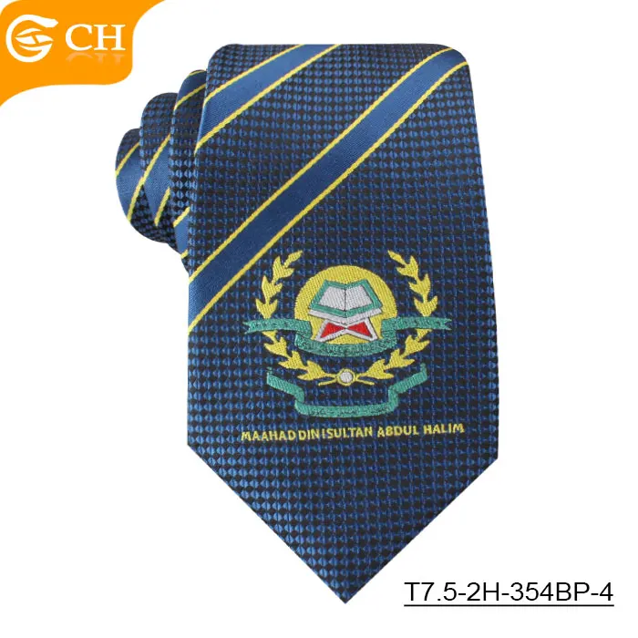 ODM OEM Fashion Design Jacquard Neckties Mens Silk Polyester Neck Tie For Bank Accept Custom Logo Polyester School Ties