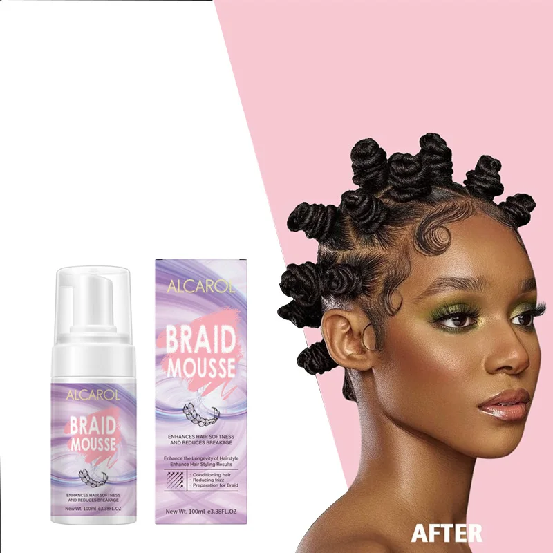Long Lasting Twists Styling No Frizz No Fraying Braiding Hair Mousse For Braids Locks Offer Free Sample