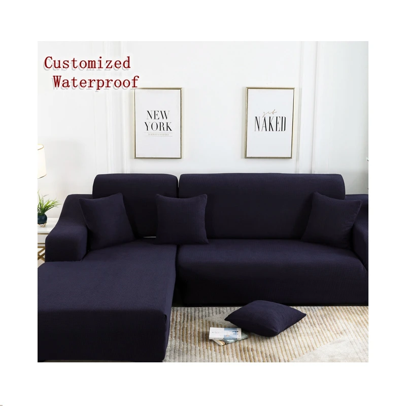 in stoclk RTS europe  New design China polyester stretch elastic spandex stetchable green 2 1 set sets knitting  sofa cover