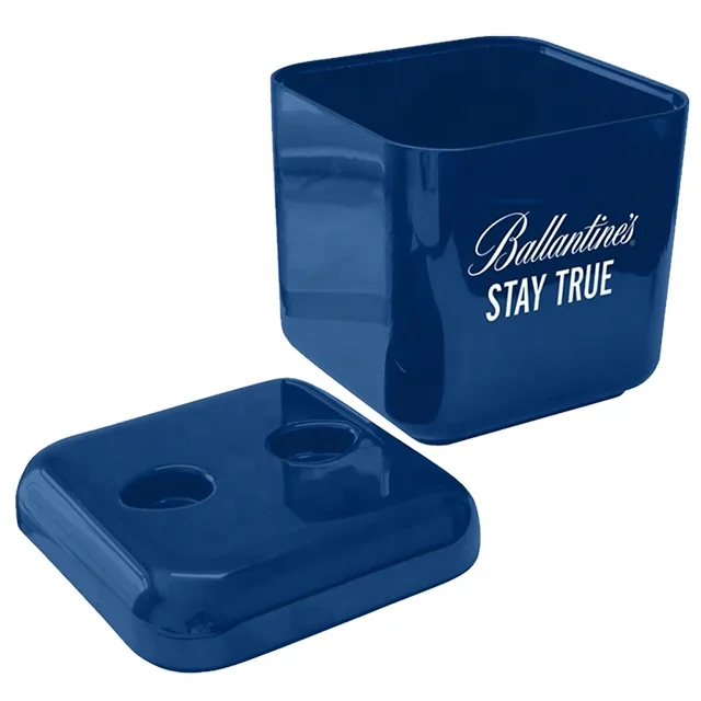 High quality KTV Bar party oval shape Led luxury flashing wine vodka whiskey champagne buckets acrylic plastic ice bucket