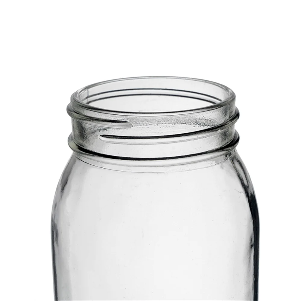 Berlin Packaging Customized Capacity Transparent Candle Jar Wholesale Food Grade 750ml Empty Round Clear Glass Jar For Honey Jam