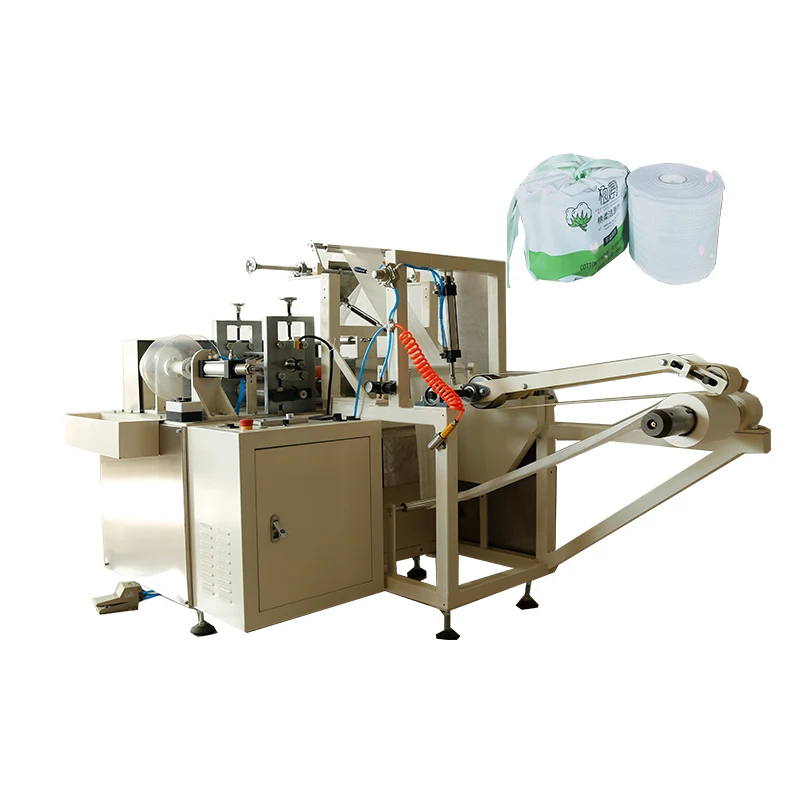 Semi Automatic Facial Tissues/Cotton Roll/ Cotton Towel Rewinding and Making Machine