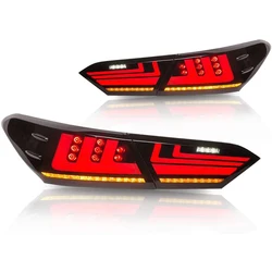 Full LED For Camry Taillights With Sequential Turn light 2018 2019 2020 For Toyota Camry Rear Lamps Assembly Driver Passenger