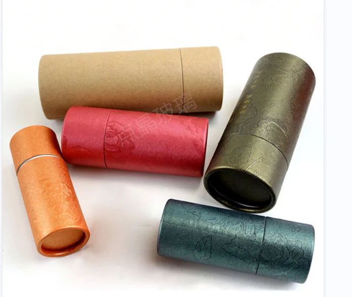 All sizes of good oil matte frosted black measuring serum paper cardboard tube cosmetic packaging for glass dropper bottle