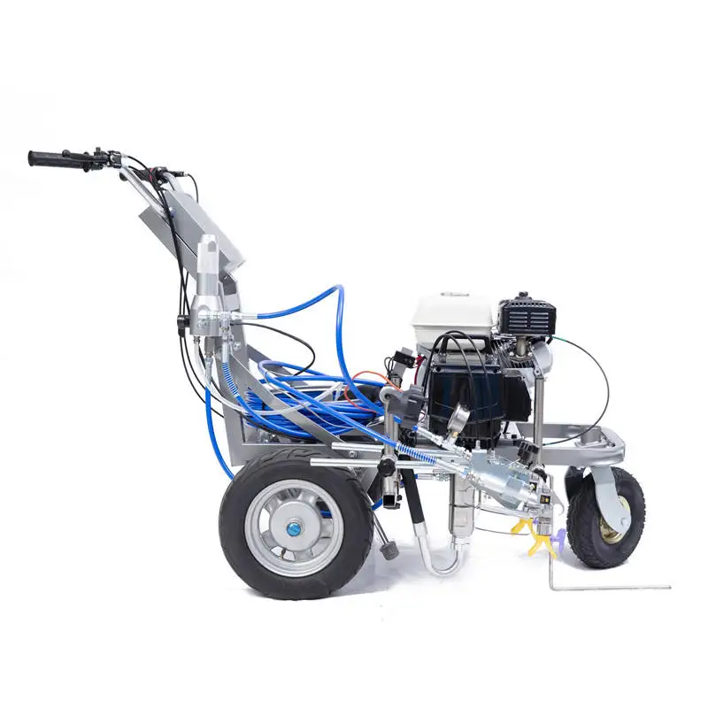 Hand-Push LS 6070 Cold Paint Road Line Marking Machine New Easy Maintenance with Reliable Engine and Pump Components