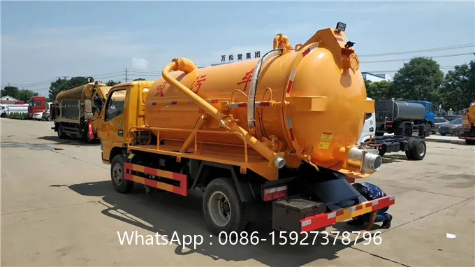 Л-5000л 3 - 5 тонн вакуумный всасывающий канализационный грузовик
