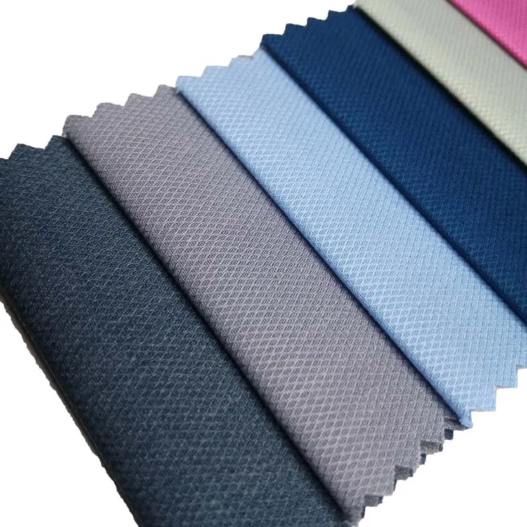 ready goods Colours woven silk bamboo polyester spandex blended gridding fabric