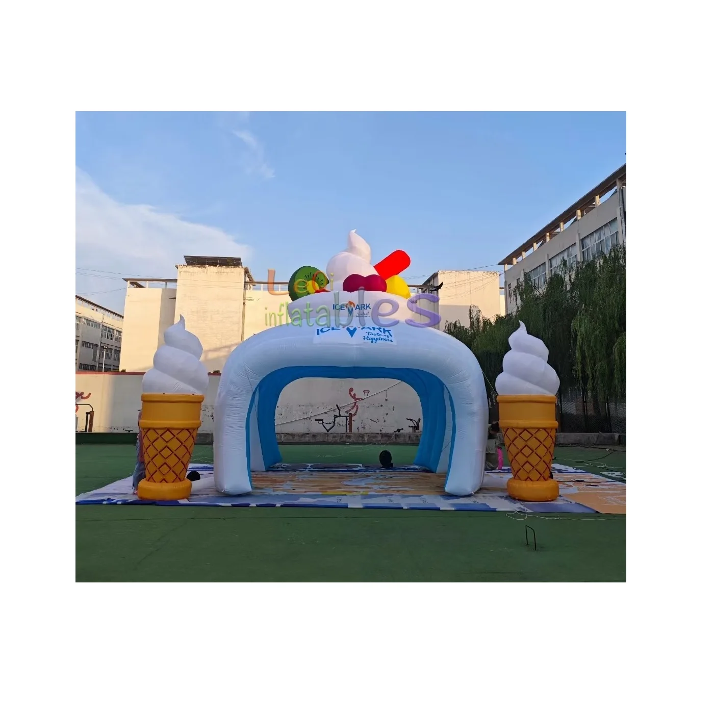 Commercial Portable Inflatable Ice Cream Stand Inflatable Sale Booth For Promotion Event