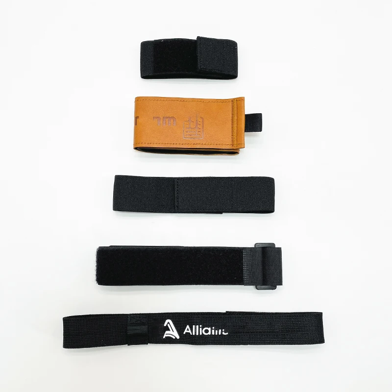 Factory Customizable Velcroes Strap Drone Battery Bike Ski Straps Black Hook And Loop Strap With Logo Printing