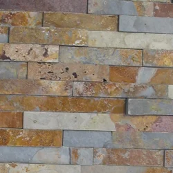 Natual rustic quartzite ledger stone exterior wall cladding panel