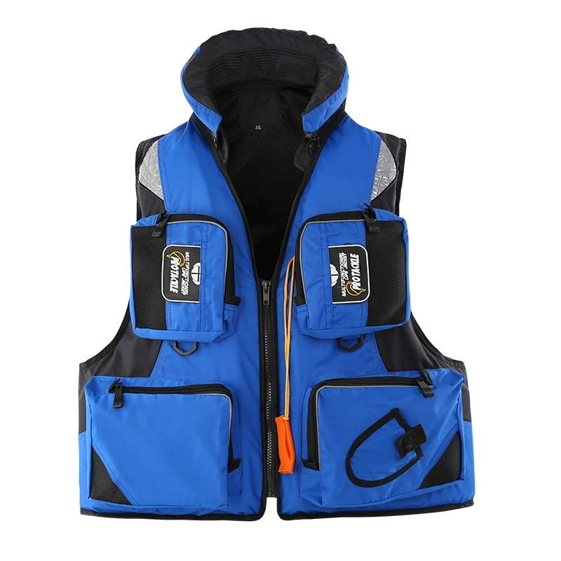 China Factory Fishing Life Jacket Portable Adult Vest Large Buoyant Marine Fishing Vest