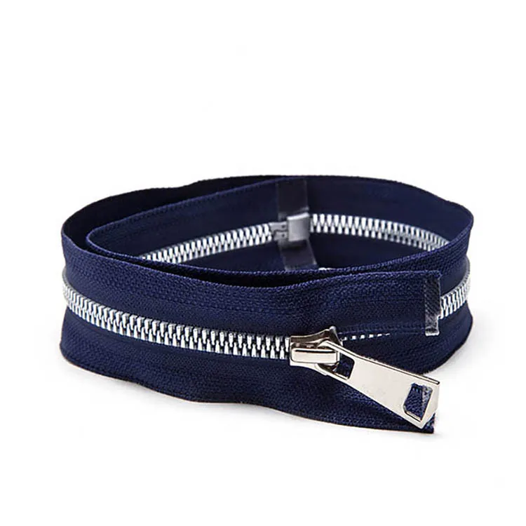 YAB Customize Two Way Open Long Chain Double Sided Zipper 2 Way Plastic Resin Zipper For Clothes