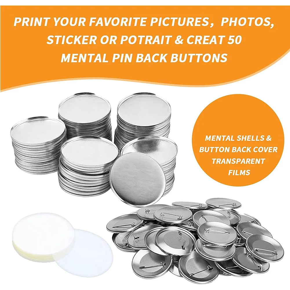 44MM High Quality Round Blank Metal Plastic Pin Badge Button Badge in Stock Promotion