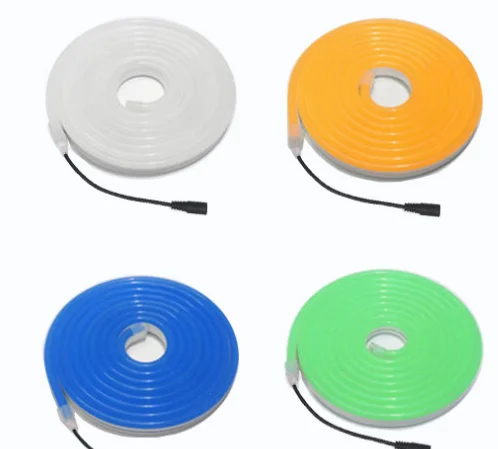 Custom design  Silicone tube  flex 2835   120leds per meter 12V DC  waterproof   smart neon led strip  lights 5m