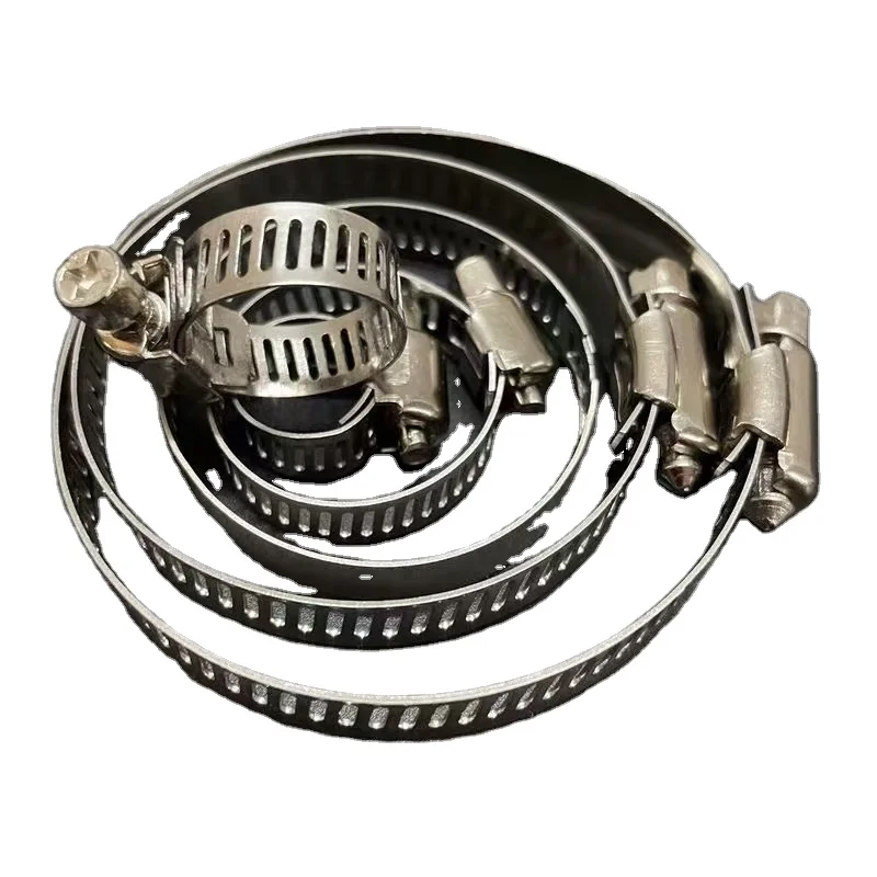 WholesaleLarge heavy duty Americanstyle pipe clamp stainless steel hose clamp  Pipe hoop clamp