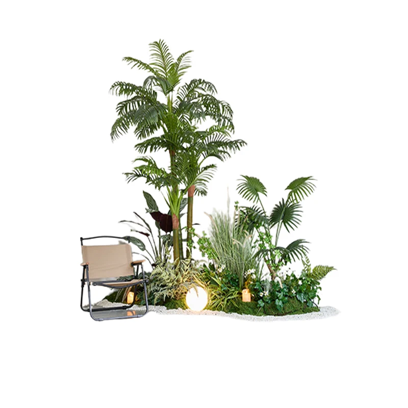 Large scale landing simulation green plant landscaping combination indoor landscape for decoration