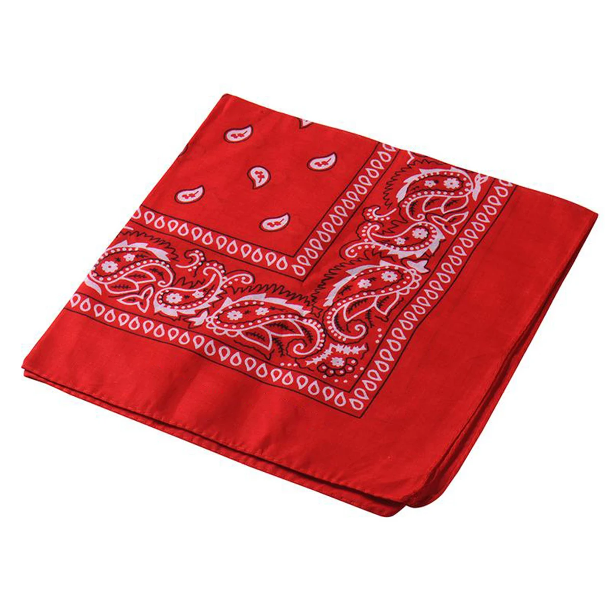 
Wholesale 100% cotton Novelty Double Sided Print Cowboy Head Scarf Original Paisley Pattern Square Bandanas 12 pack 