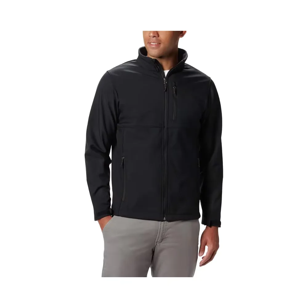 Зимняя флисовая ветровка с принтом