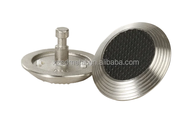 Classic TGSIs Warning Tactile Indicators Ten Circles Tactile Studs  with  Black Plastic Insert for blind disabled path