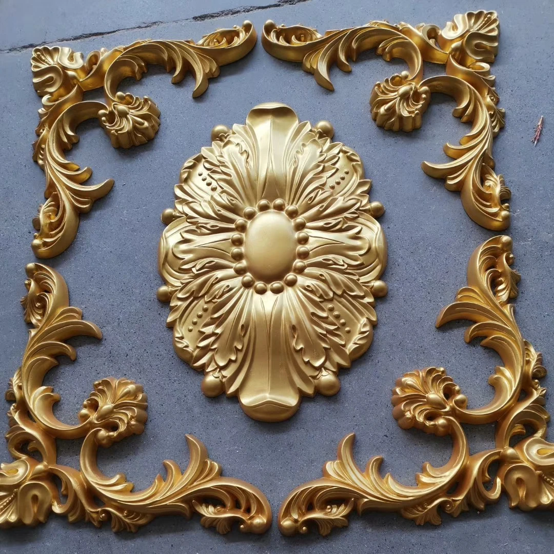 Hollow round cornice ceiling medallion ceiling roses roof moulding white PU