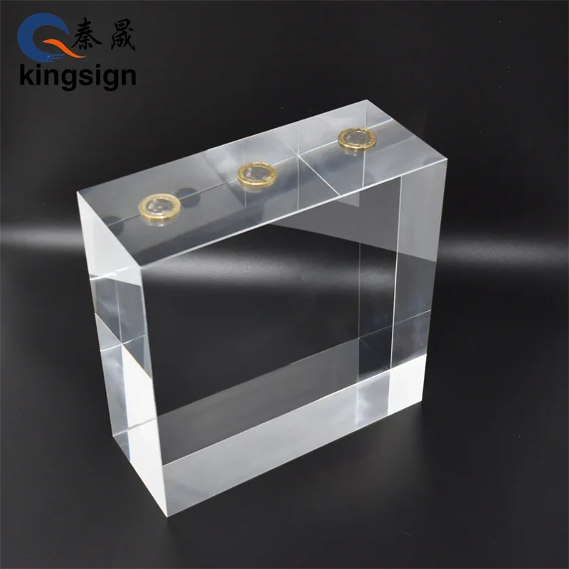 KINGSIGN non yelloing pop display lucite pmma blcoks plexiglass acrylic sheet