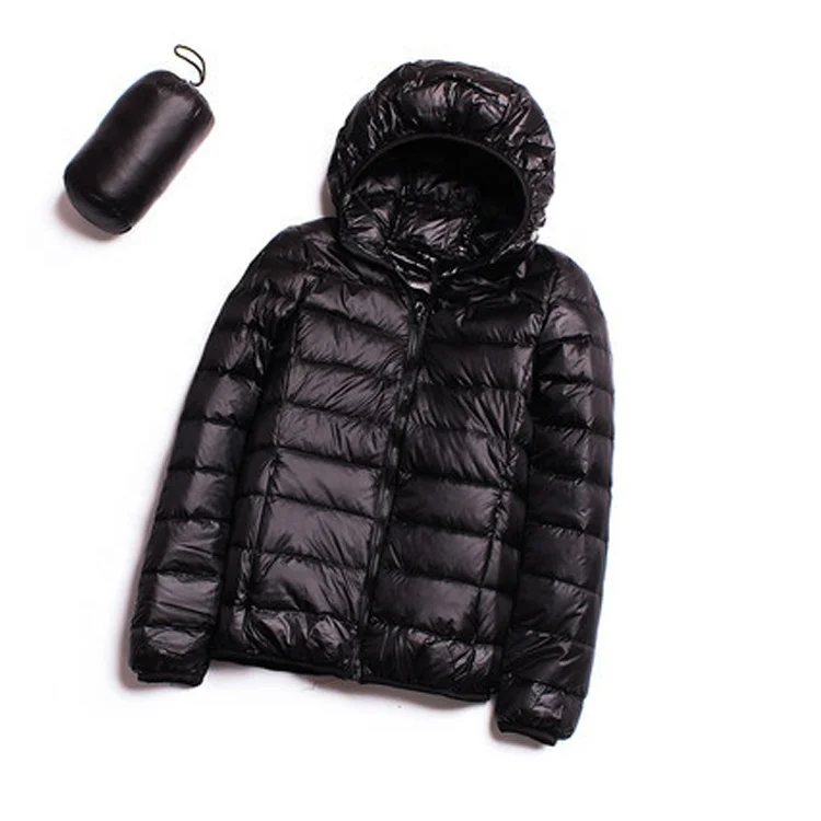 Portable Coat women winter down feather jacket women Light Jacket with hood down coat