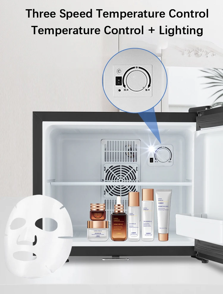 20l 30l 40l Custom Glass Door Bar Fridge, Top No Noise Home Bar Club Hotel Mini Fridge With Glass Door