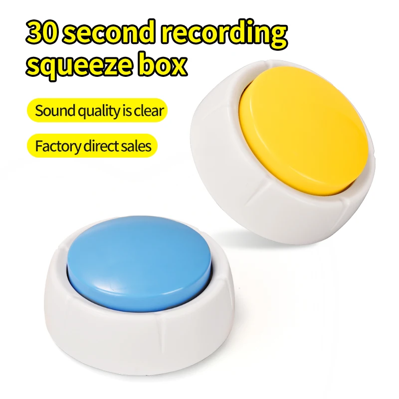 Hot Sale Round 30s Recording Custom Pet Communication Training Sound Talking Buttons