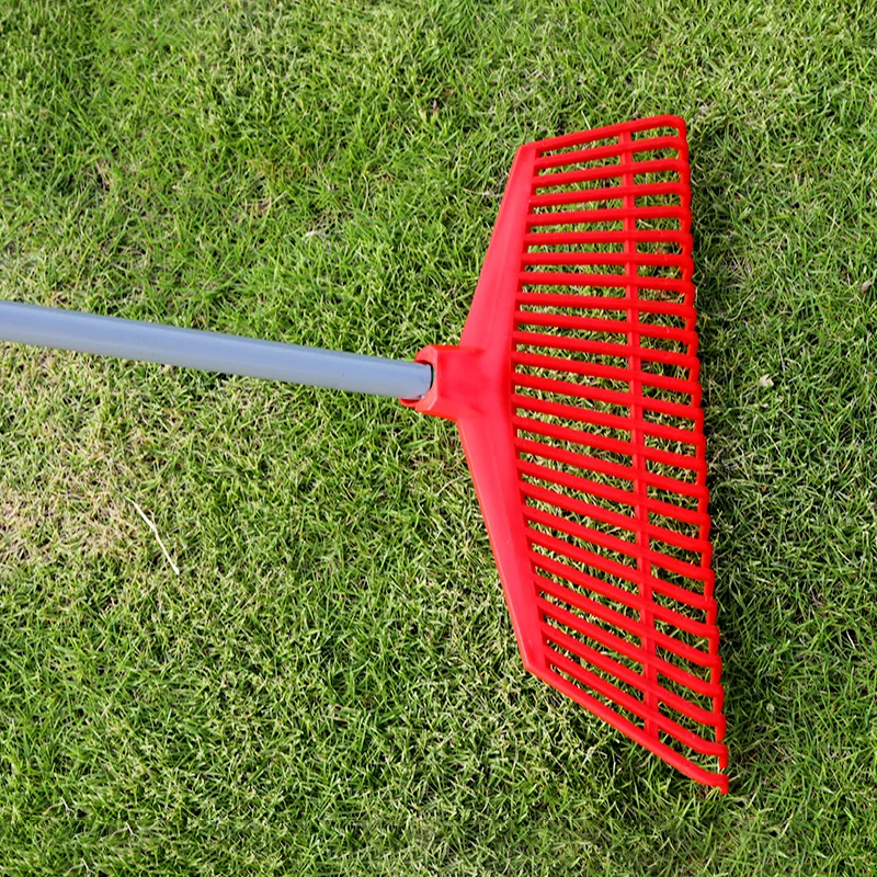 
26T Plastic Garden Rake Wide Garden Tractor Landscape Rake Head 