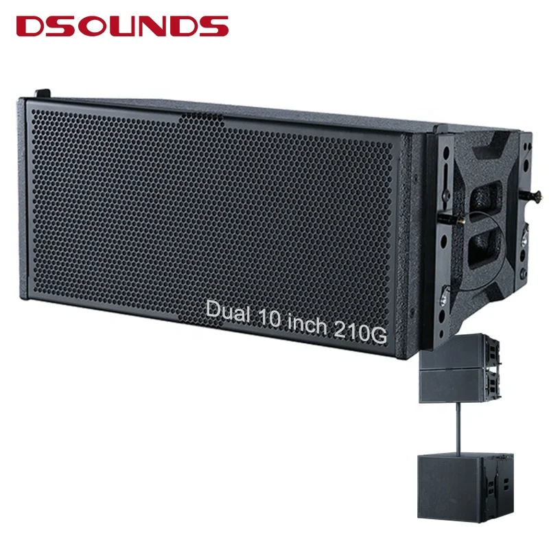 Big power line array speaker of dual 10 inch LF driver and NEO magnet speaker for outdoor stage professional audio speaker