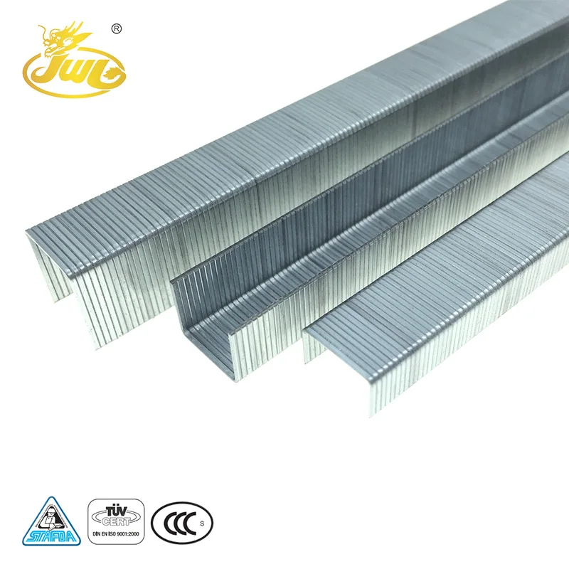 Заводская Продажа оцинкованная фурнитура крепеж 22GA u-тип Ногтей Мебель штапель